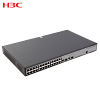 华三(H3C)S2626-HPWR 24口百兆电+2口千兆光二层网管企业级网络POE交换机