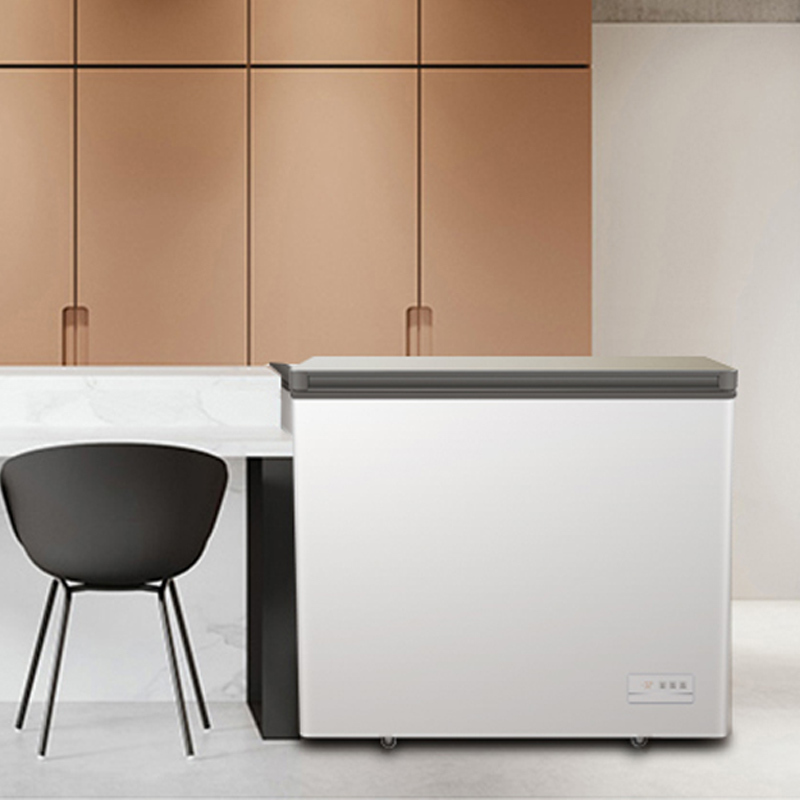 海尔(Haier)200升家用商用卧式冰柜冷柜冷冻柜小冰箱 风冷无霜 N-AB巡航抑菌 电子温控BC/BD-200WEG
