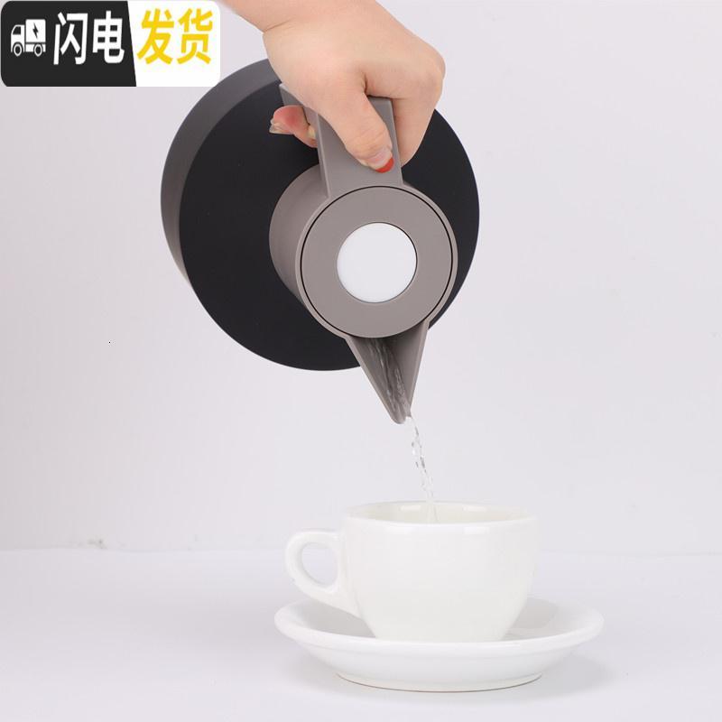 三维工匠北欧几何保温壶家用304不锈钢内胆热水瓶大容量瓶暖开水瓶暖水壶 1.5升红色_993