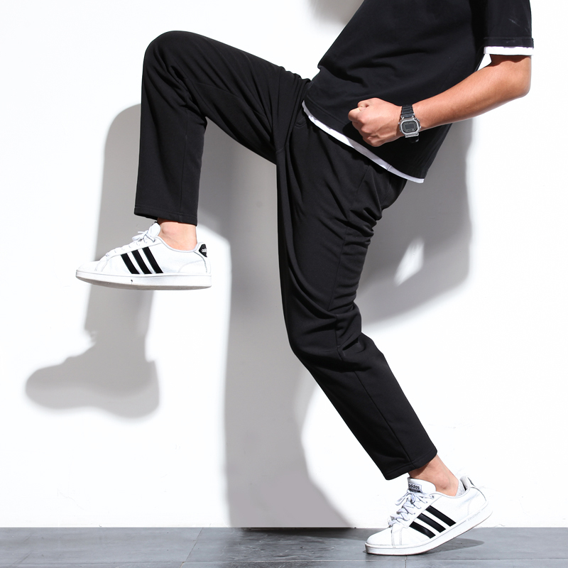 yuansu裤子男宽松大码哈伦裤胖子加肥加大裤子秋冬休闲裤秋季运动男裤