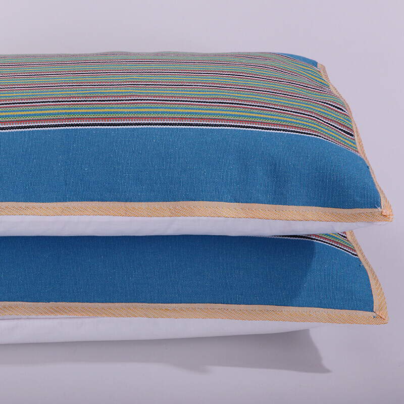 老粗布枕巾一对棉单人通用加厚加大巾灰色半灰色