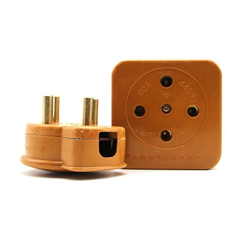 16a插头380v公母玻璃钢插头工业插座振华16a25a32a60a圆角插头插座