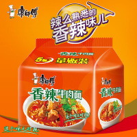 康师傅香辣牛肉方便面 五连包