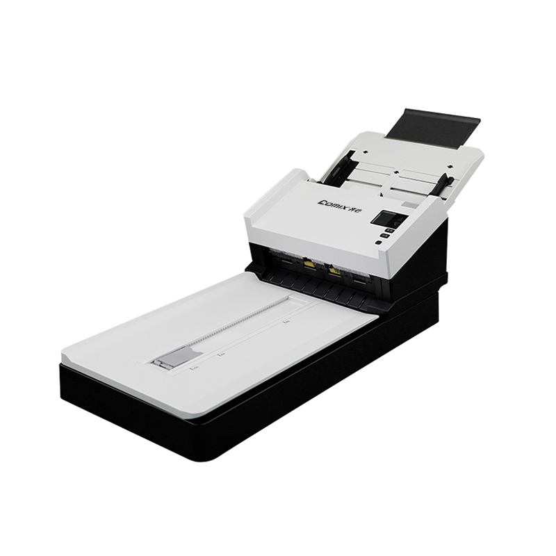 齐心(COMIX)QX3066国产扫描仪 平板+馈纸式双平台办公文档扫描A4幅面60ppm/120ipm高清大图