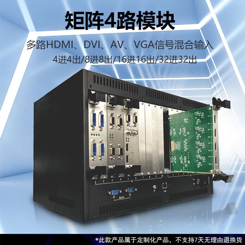 洛菲特(LOFIT)HDMI/DVI/VGA/BNC接口矩阵4路模块 高清数字多屏图像处理器视频网络监控服务器定制模块DIY组装