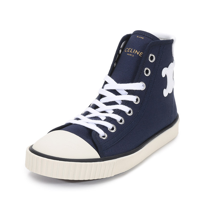 赛琳celine女士织物中帮系带休闲运动鞋帆布鞋343202006c参数
