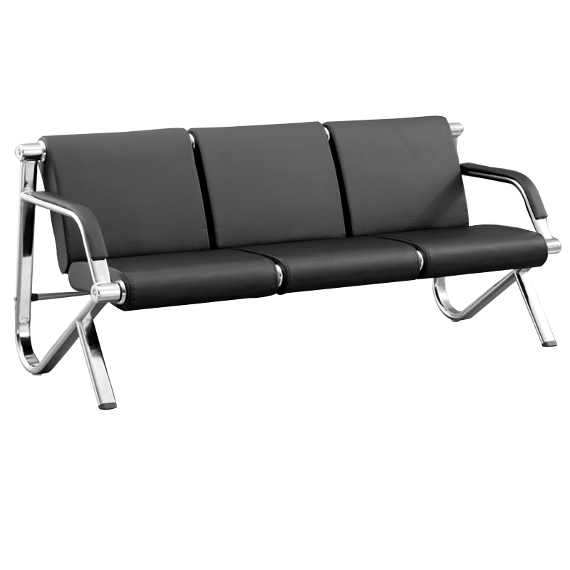 瑞丰杰不锈钢机场椅银行座椅公共连排椅rj-py0115三人位候诊椅子