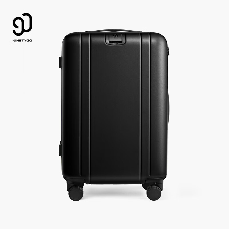 90分HOBO流浪行李箱20英寸时尚女大容量静音旅行拉杆密码登机箱曜石黑高清大图