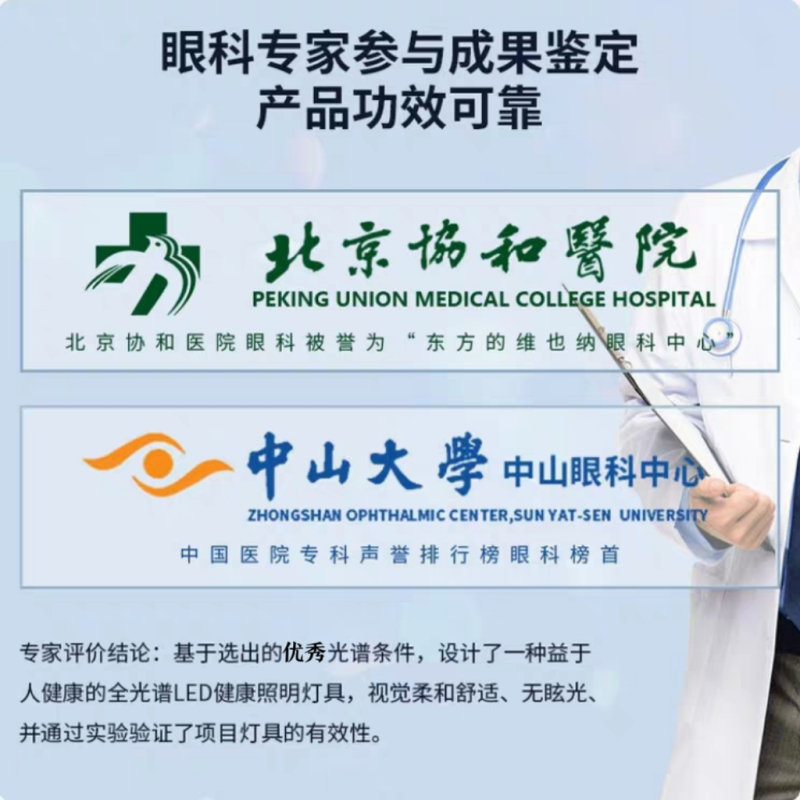 [冠雅专柜款]复旦全光谱护眼灯国AA级学习灯阅读灯夜灯无蓝光高显指[无极调节+无可视频闪]带定时V688C]高清大图