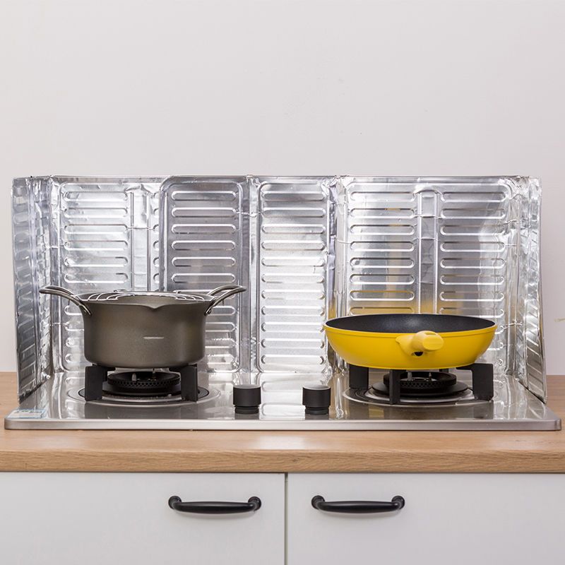 厨房煤气灶台挡油板炒菜防油溅隔热板耐高温防水隔油防油挡板1个装