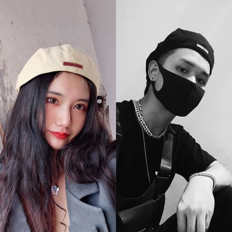 盛世尼曼反戴帽子男贝雷帽男秋冬天英伦前进帽复古日系鸭舌帽韩版潮报