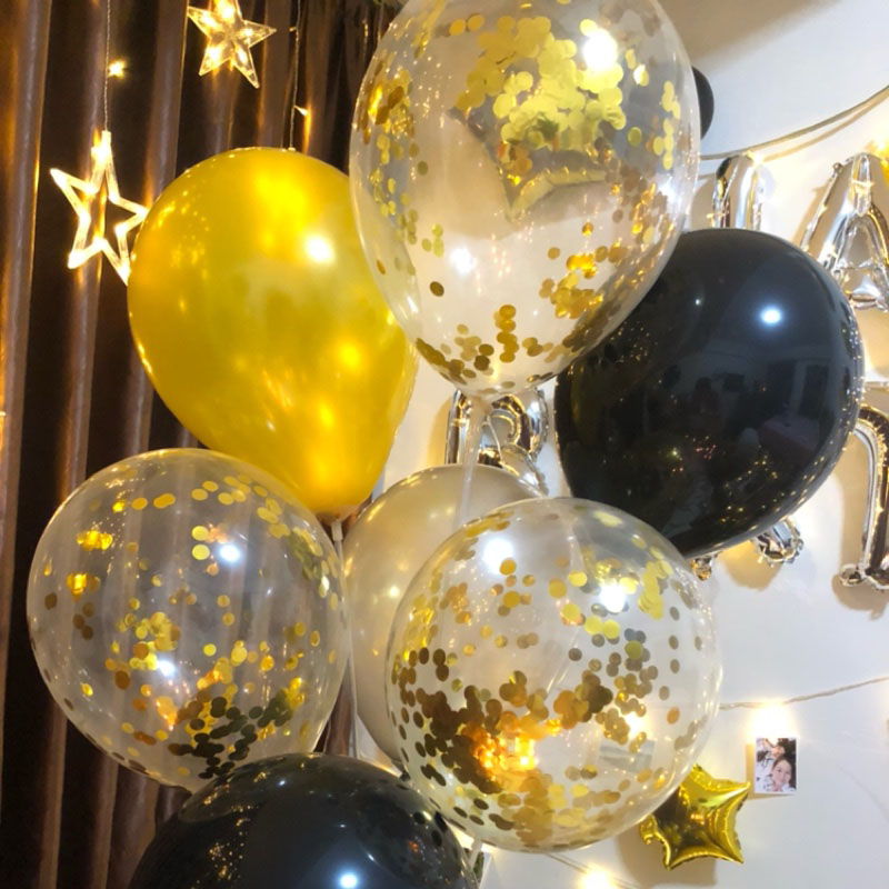 家柏饰(CORATED)ins红亮片气球装饰生日派对儿童宝宝创意结婚求爱婚房婚礼布置高清大图