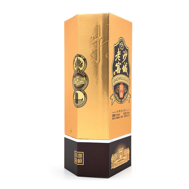 沙城老窖 特曲 浓香型白酒 38度 500ml 6瓶 整箱