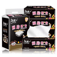 生活用品纸品套装洁柔抽纸4层80抽32包洁柔厨房抽纸2包柚家厨房湿巾纸40片2包