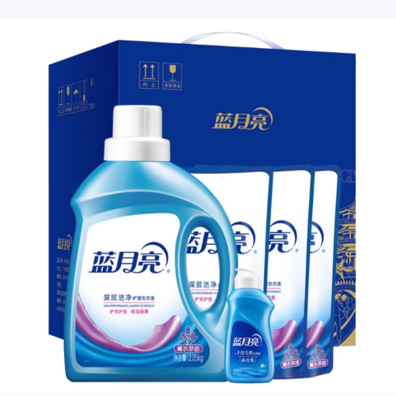 蓝月亮洗衣液深层洁净护色配方持久留香易漂洗温和不伤手