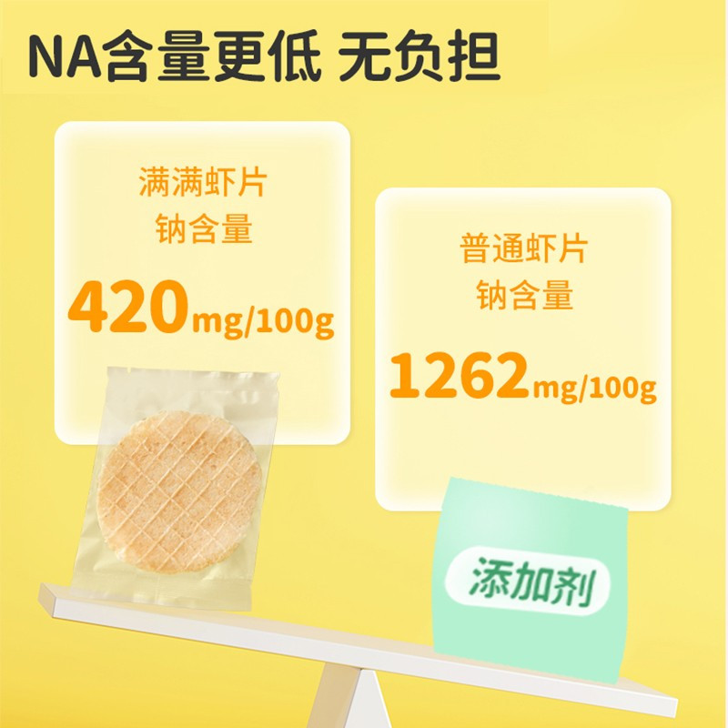 秋田满满鲜虾片28g*2盒+米饼41g*1盒 即食脆虾零食搭配宝宝零食饼干磨牙棒非油炸无添加薄饼儿童薯片搭配虾条婴儿虾片