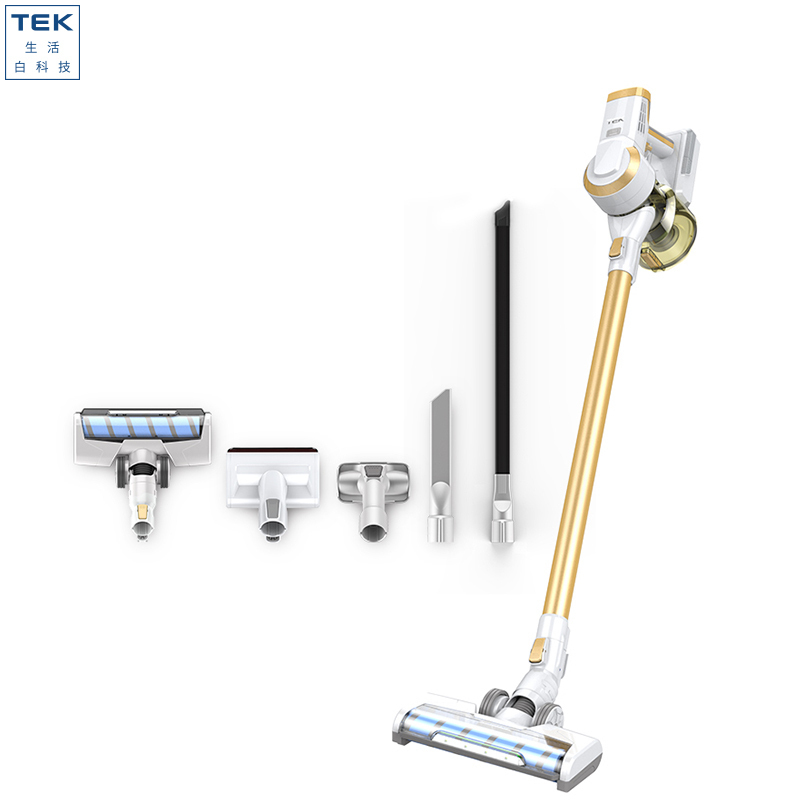 泰怡凯TEK 无线手持吸尘器A10 Model(柠檬黄)家用除螨仪无绳清洁扫地机地毯式尘盒0.4L科沃斯机器人出品