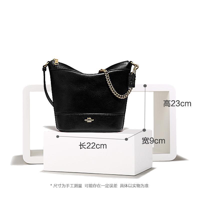 [直营]蔻驰(COACH)PAXTON系列真皮/涂层帆布 女士拉链款单肩包斜挎包小号流浪包 女包