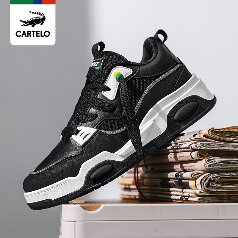 线下专柜同款卡帝乐鳄鱼cartelo新款男鞋板鞋潮流老爹鞋男士时尚运动