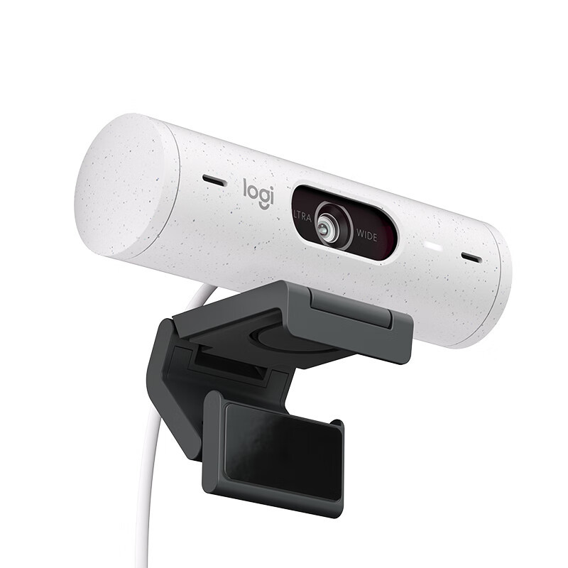 罗技(Logitech) Brio 500 企业级高清广角网络摄像头 白色