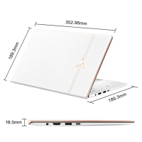 华硕(ASUS)ARTONE 十代英特尔酷睿i7 手工真皮 18K镀金轻奢本 13.3英寸全面屏 轻薄笔记本电脑 白色皮革版 i7-10510U/16GB/1TB SSD