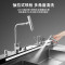 欧诚X1050-3集成水槽洗碗机一体+垃圾处理器 纯手工304不锈钢 大容量超声波双槽家用红外线烘干保洁储物柜一体机