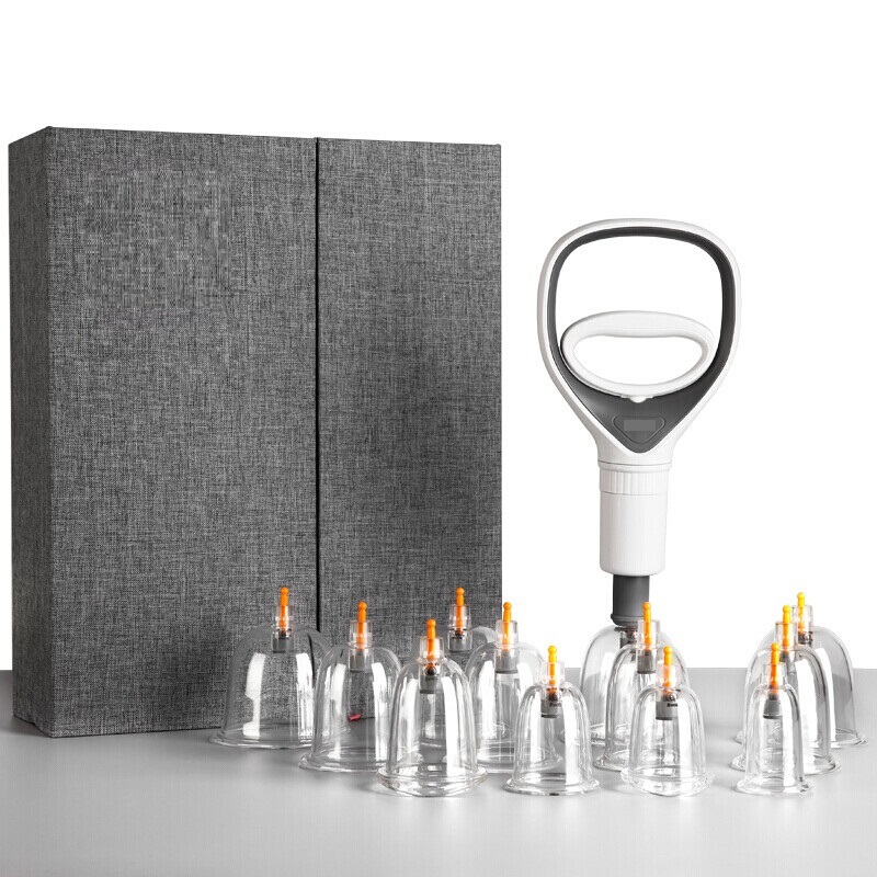 真空拔罐器家用24罐抽气式拔气罐加厚防爆拔火罐非玻璃气罐 24罐基础版