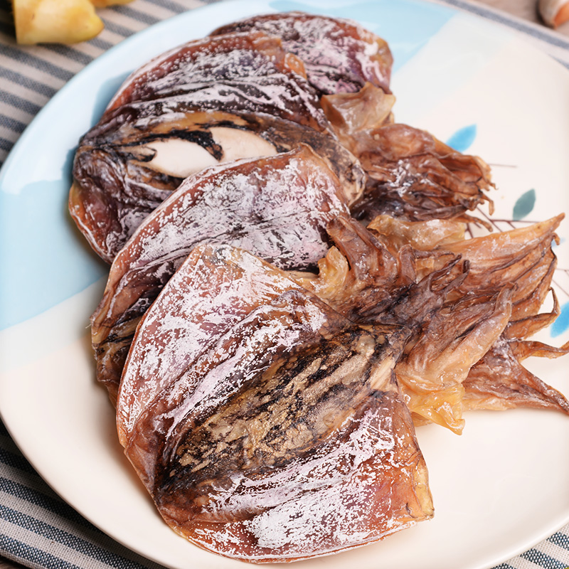 绿帝本港墨鱼干劲道有韧性干度足口感鲜自然晾晒咸淡适中225g高清大图