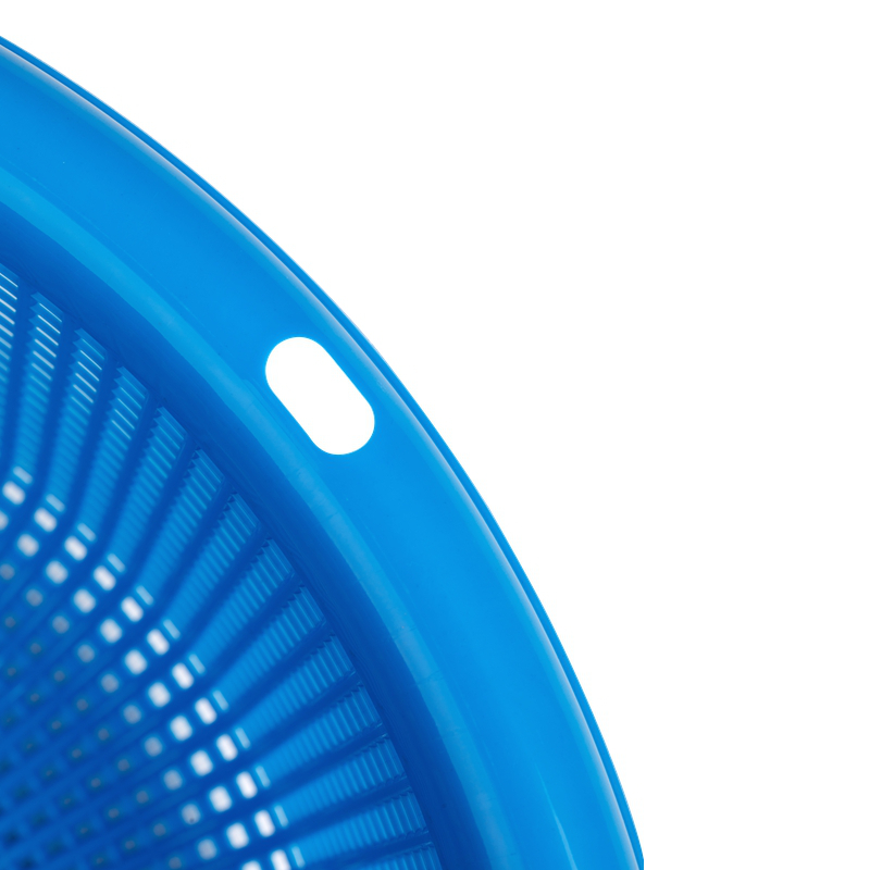 茶花 乐惠4号圆筛洗菜篮沥水篮φ41.5*14.4cm(蓝红白三色可选)/个高清大图