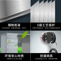 洛港 办公室钢制办公桌铁皮电脑桌财务桌子带锁带抽屉写字台工作桌办公桌