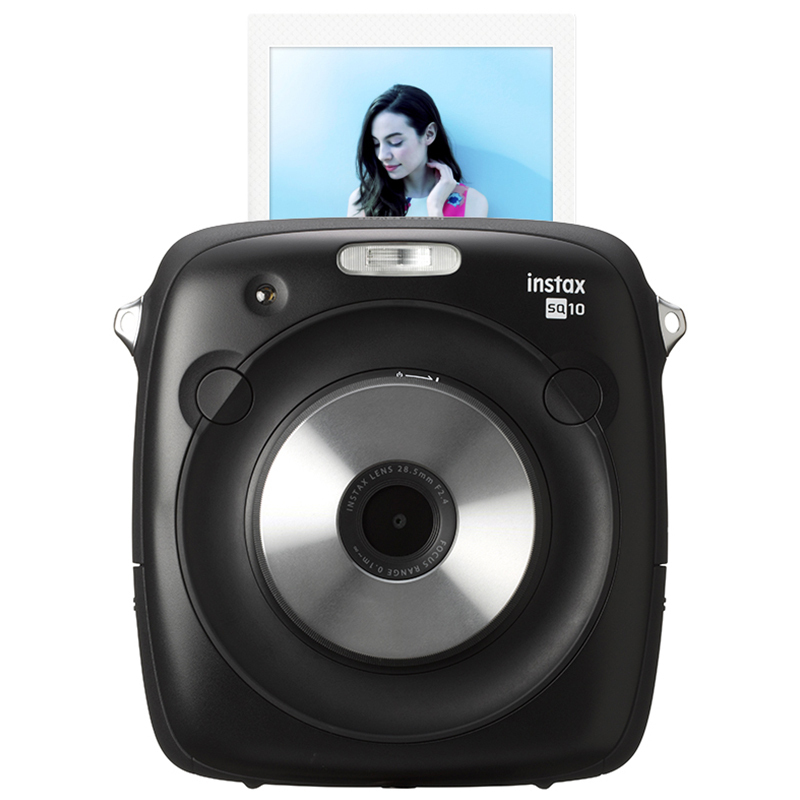 富士(FUJIFILM)INSTAX拍立得 相机数码一次成像胶片相机SQUARE SQ10豪华 深邃黑色 方形尺寸 数码高清大图
