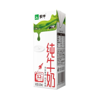 蒙牛全脂纯牛奶优质乳蛋白牛奶 200ml*24盒
