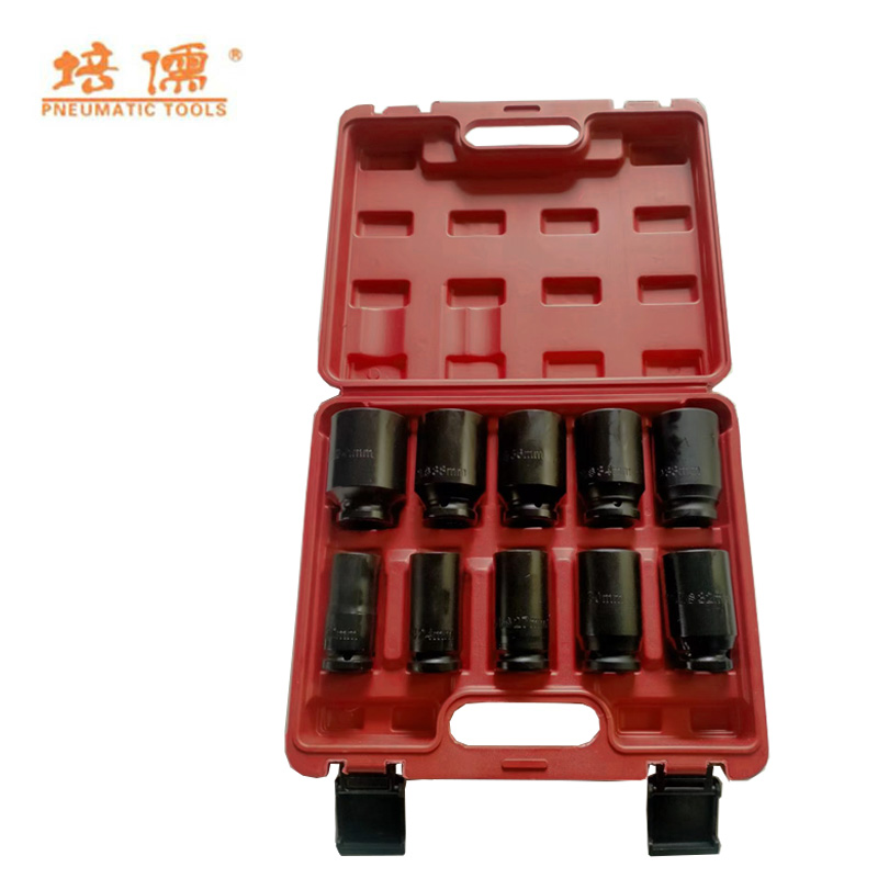 培儒 1"加长六角套筒10件套组合套装 PR-1-10 (单位:套)