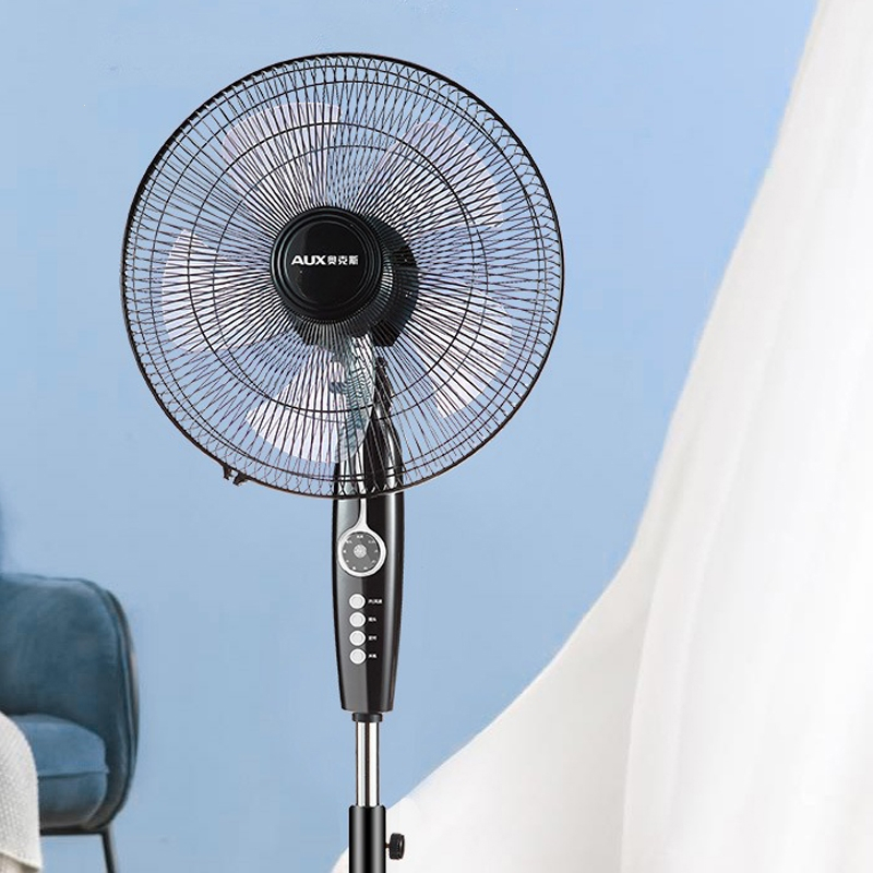 奥克斯(aux)家用遥控电风扇大风力14寸落地扇宿舍小型摇头电扇_16英寸