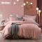 家柏饰(CORATED)60支长绒棉四件套全棉全棉套件简约1.8m被套薄雾盐晶粉Y