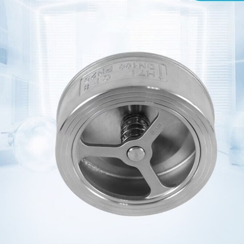 XH对夹式止回阀304不锈钢升降式单向阀逆止阀DN40/批发高清大图