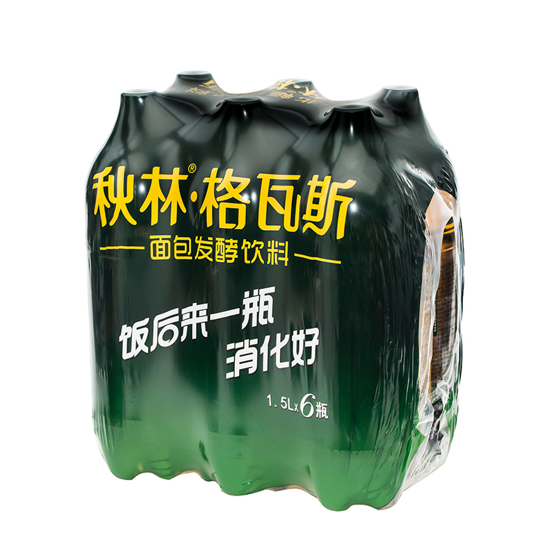 [苏宁超市]秋林格瓦斯 面包发酵饮料 1.5L*6瓶 整包