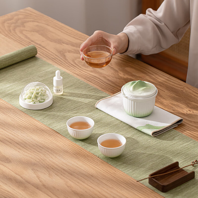 苏氏陶瓷/SUSHI CERAMICS J1064 轻舟已过万重山熏香旅行茶具 (单位:套)高清大图