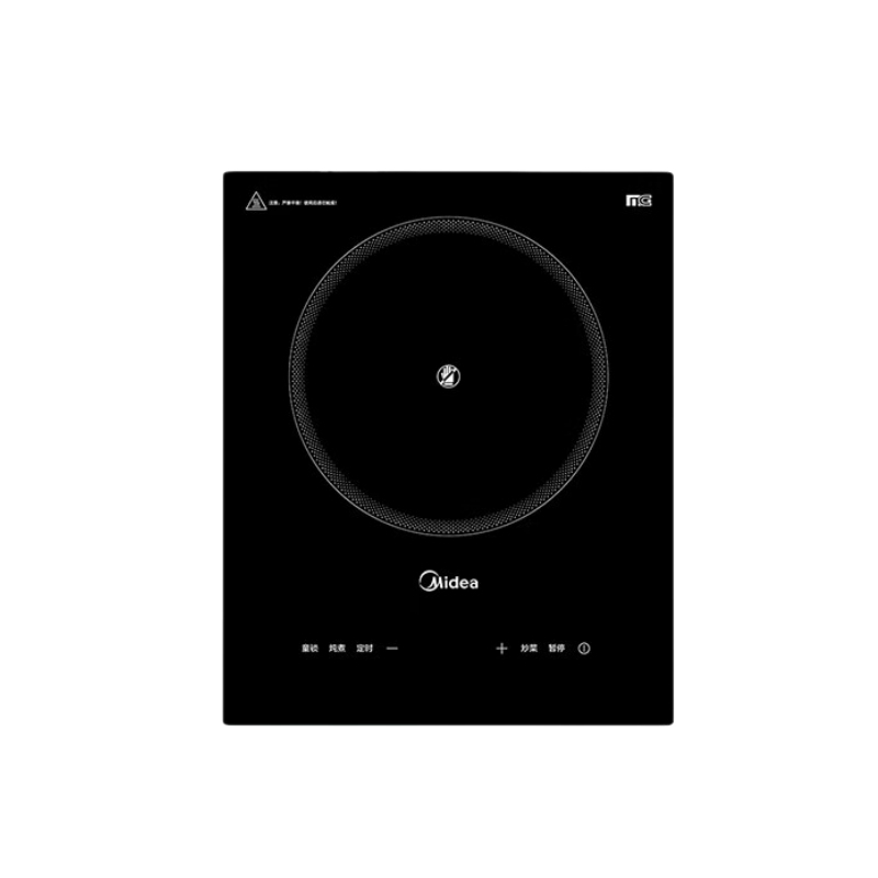 美的 (Midea) MC-DZ22S04E 电磁炉 2200W大功率 滑触双控烧水电池炉9档 嵌入式一体面板