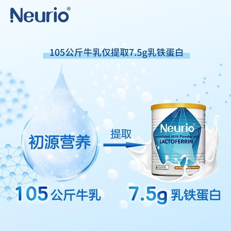 原装进口澳大利亚 Neurio纽瑞优 乳铁蛋白调制乳粉 蓝钻版60袋装高清大图