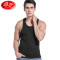 浪莎langsha男士棉背心男纯色四季无袖工字型修身型运动打底汗衫