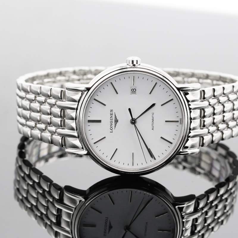 LONGINES 浪琴时尚系列钢带男士全自动机械表L4.921.4.12.6