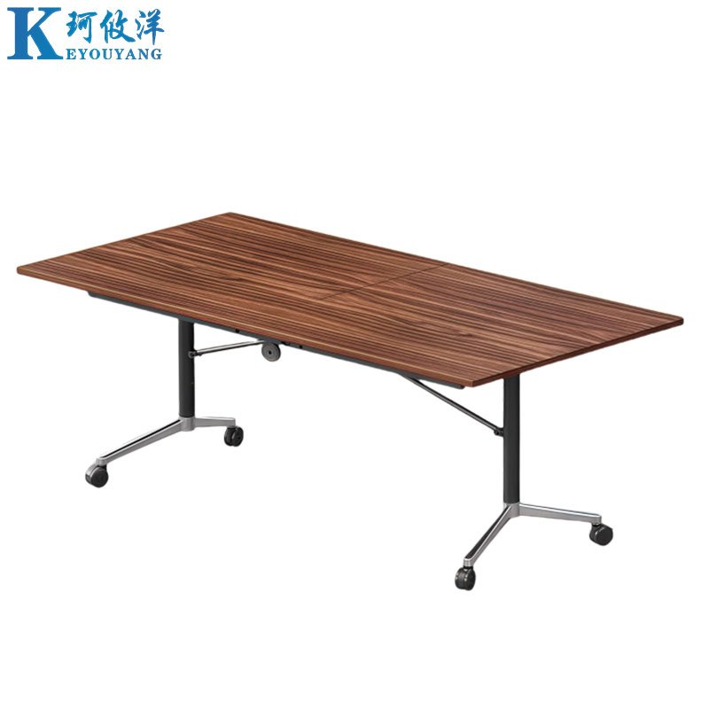 珂攸洋折叠条桌胡桃色
