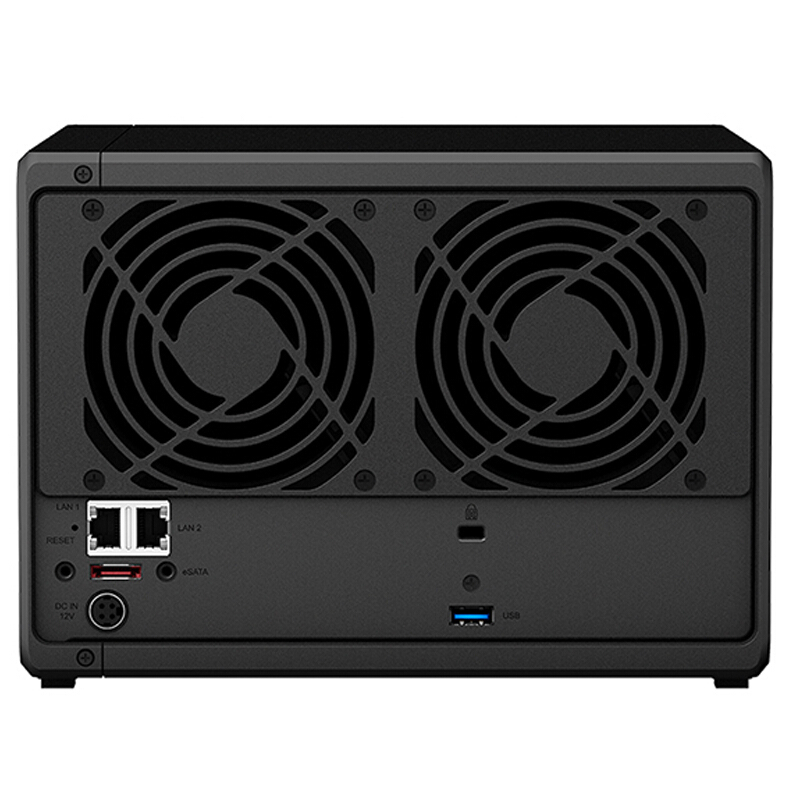 群晖(Synology)DS1019+ 5盘位NAS网络存储服务器 (无内置硬盘 )不规则体SATA接端口支持NAS盘红