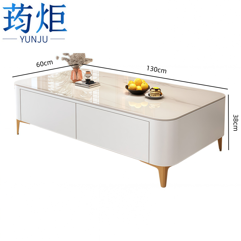 荺炬 茶几 白130*60cm 张