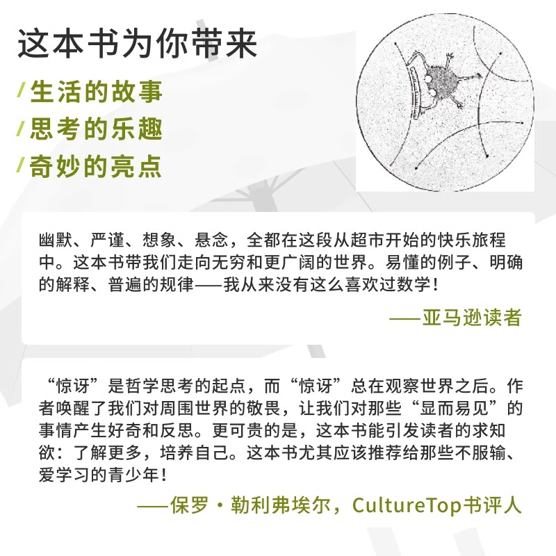 [醉染正版]数学的雨伞下理解世界的乐趣 米卡埃尔洛奈编 培养孩子思维的科普类书籍 数学科普读物 代数几何 数学故事书数学高清大图