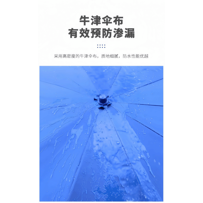 铁洋 三层骨架双层银胶布晴雨伞 支架款3.0米蓝 把图片