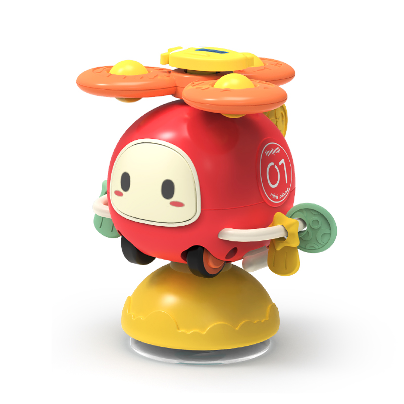 童启萌餐桌玩具-吸盘飞机转转乐/回力小车XQS2058C随机发益智高清大图