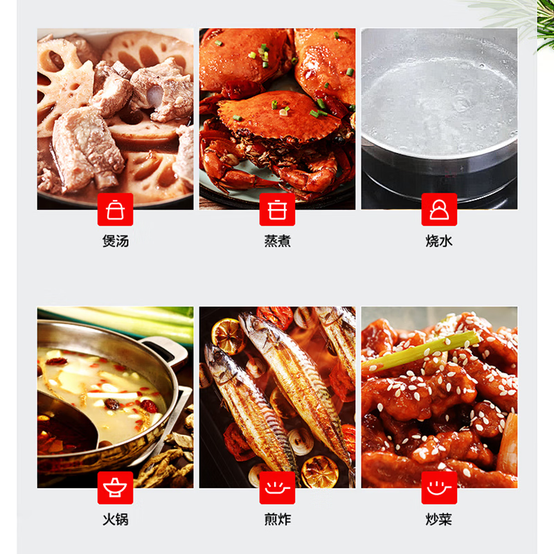 美的(Midea)家用电磁炉大火力隐藏风机4D防水匀火智能火锅2200W猛火电磁灶CCL2203高清大图