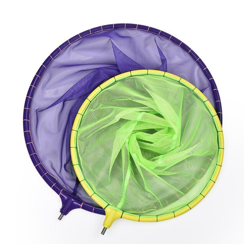 儿童鱼网小抄网短节碳素抄网杆伸缩抄网捞鱼网兜抓虾捉蝌蚪捕蝴蝶